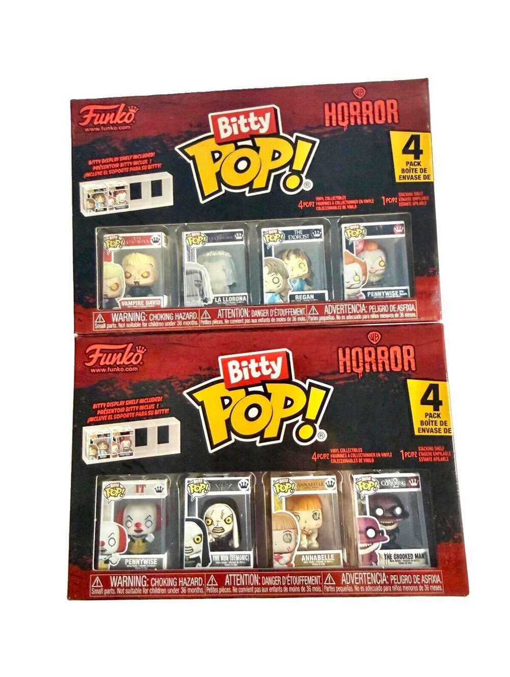 Horror Pennywise Bitty Pop! Mini-Figure 4-Pack - Vampire David four pack In Hand
